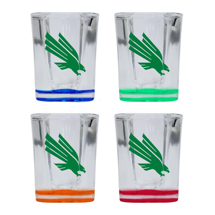 North Texas 2 Ounce Shot Glass Square Officially Licensed Collegiate Product Image 4