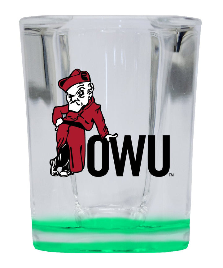 Ohio Wesleyan University 2 Ounce Shot Glass Square Officially Licensed Collegiate Product Image 3