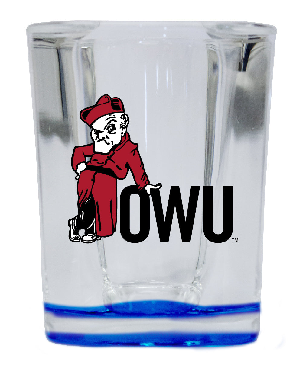 Ohio Wesleyan University 2 Ounce Shot Glass Square Officially Licensed Collegiate Product Image 4