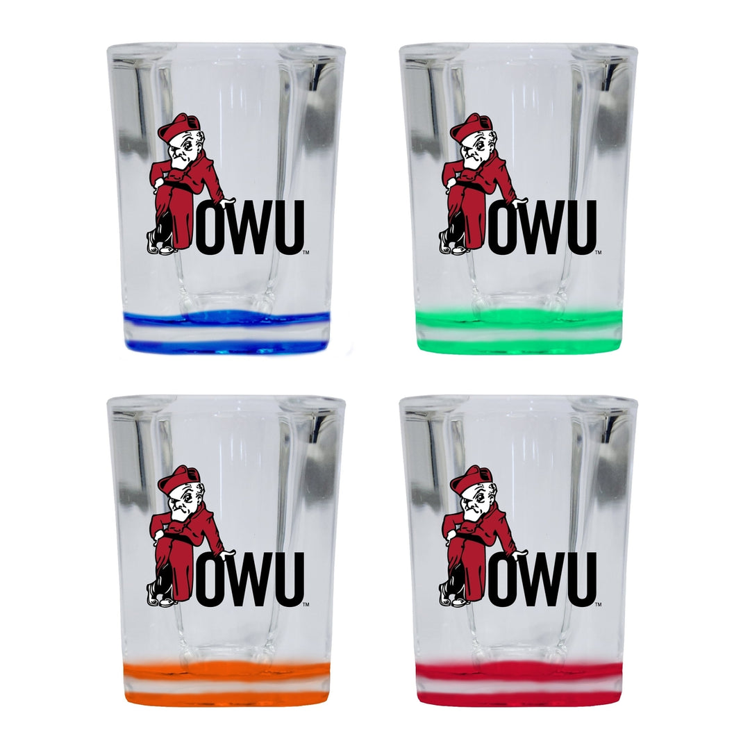 Ohio Wesleyan University 2 Ounce Shot Glass Square Officially Licensed Collegiate Product Image 4