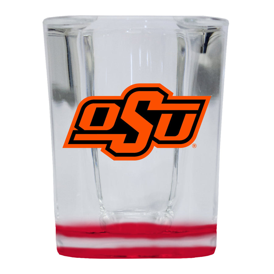 Oklahoma State Cowboys 2 Ounce Shot Glass Square Officially Licensed Collegiate Product Image 1