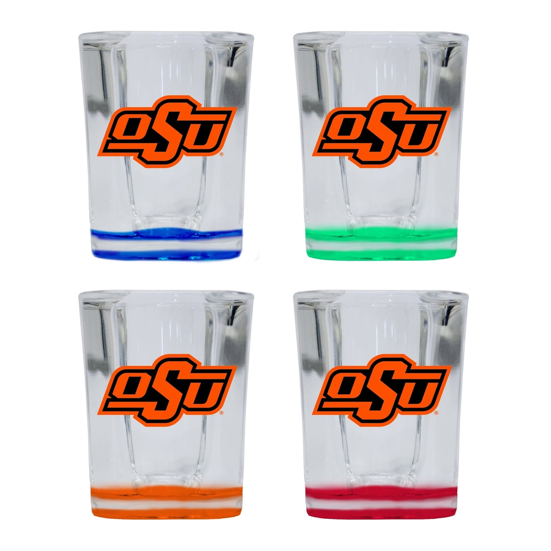 Oklahoma State Cowboys 2 Ounce Shot Glass Square Officially Licensed Collegiate Product Image 4