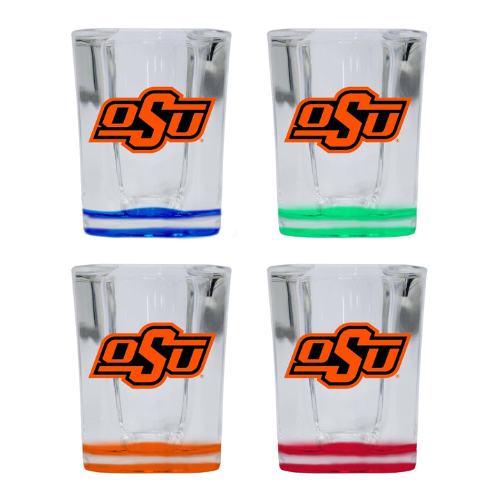 Oklahoma State Cowboys 2 Ounce Shot Glass Square Officially Licensed Collegiate Product Image 4