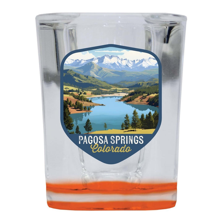 Pagosa Springs Colorado Design B Souvenir 2 Ounce Shot Glass Square Image 3