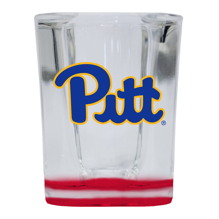 Pittsburgh Panthers 2 Ounce Shot Glass Square Officially Licensed Collegiate Product Image 1