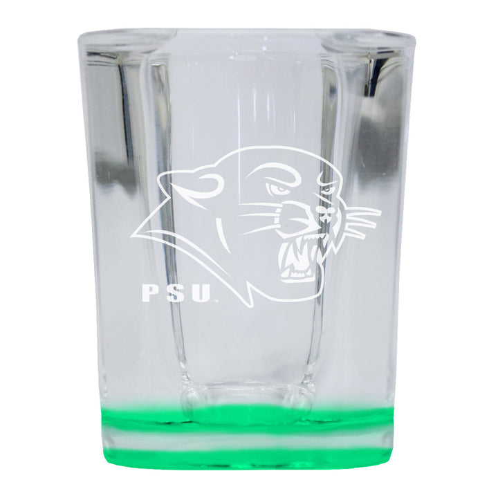 Plymouth State University 2 Ounce Engraved Shot Glass Square Officially Licensed Collegiate Product Image 3