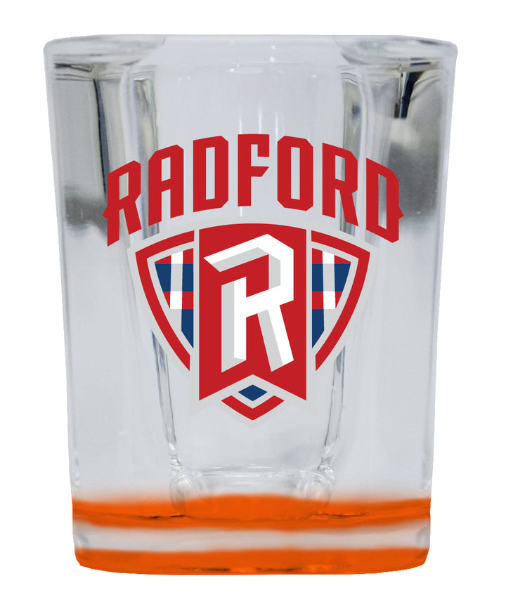 Radford University Highlanders 2 Ounce Shot Glass Square Officially Licensed Collegiate Product Image 1