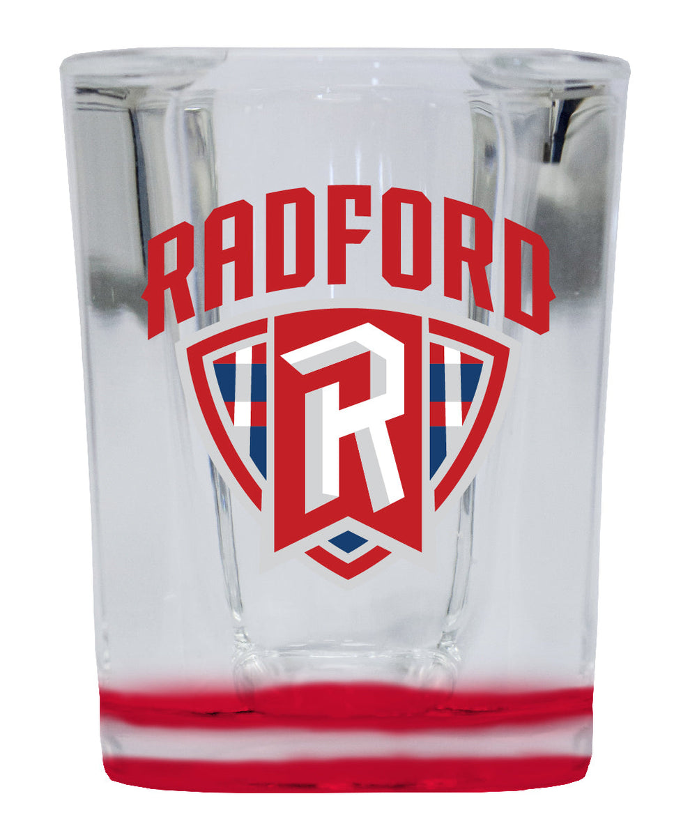 Radford University Highlanders 2 Ounce Shot Glass Square Officially Licensed Collegiate Product Image 2