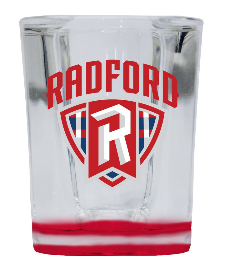 Radford University Highlanders 2 Ounce Shot Glass Square Officially Licensed Collegiate Product Image 1