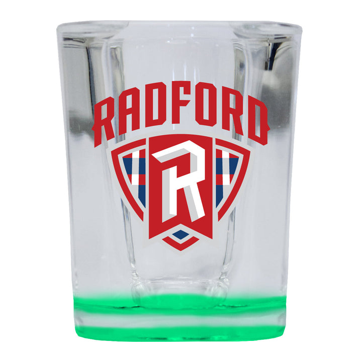 Radford University Highlanders 2 Ounce Shot Glass Square Officially Licensed Collegiate Product Image 3