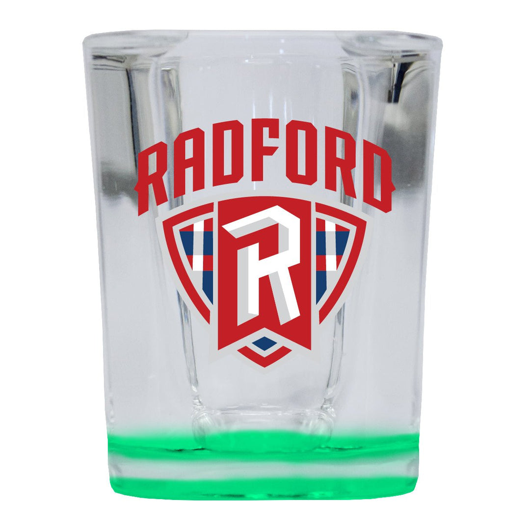 Radford University Highlanders 2 Ounce Shot Glass Square Officially Licensed Collegiate Product Image 1