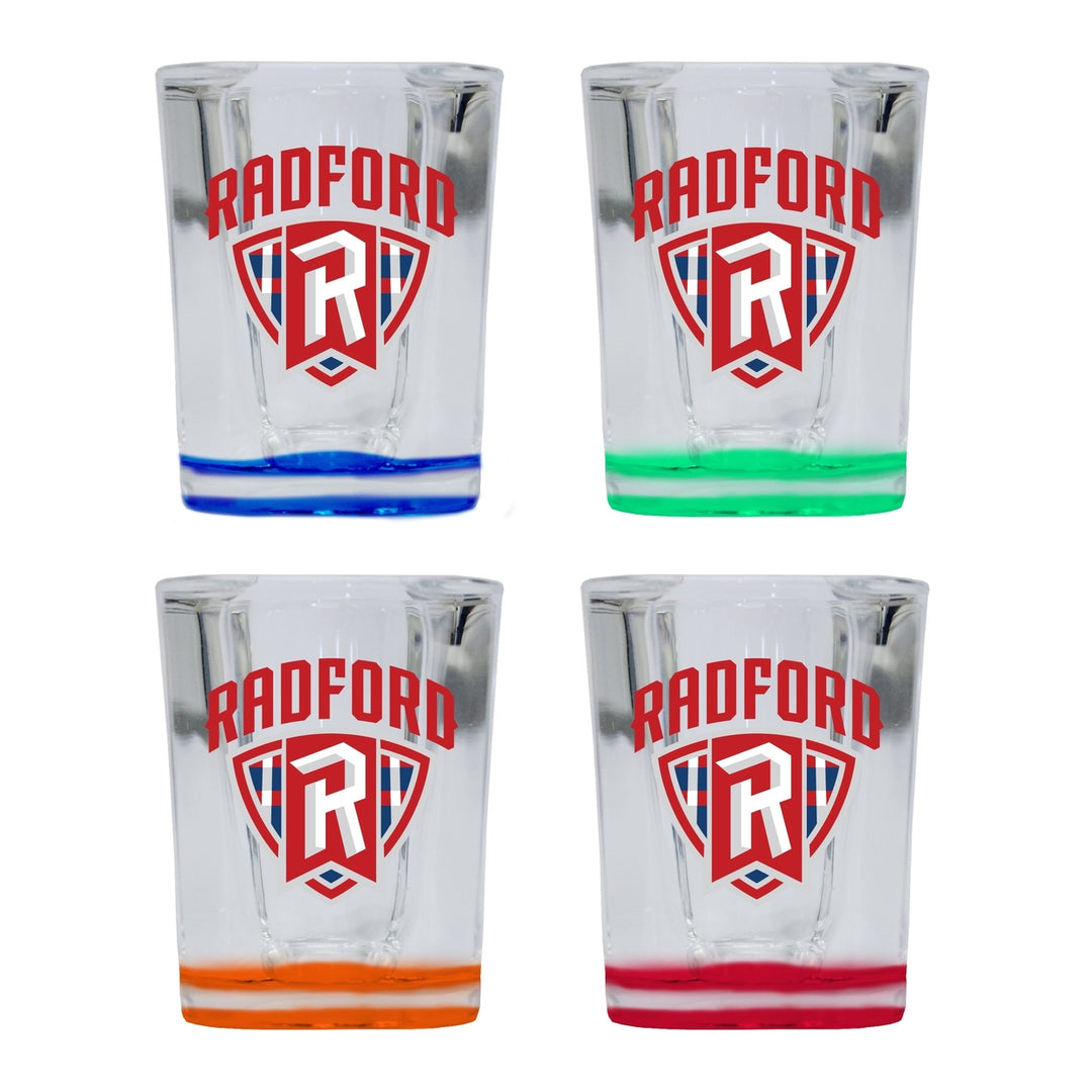 Radford University Highlanders 2 Ounce Shot Glass Square Officially Licensed Collegiate Product Image 4