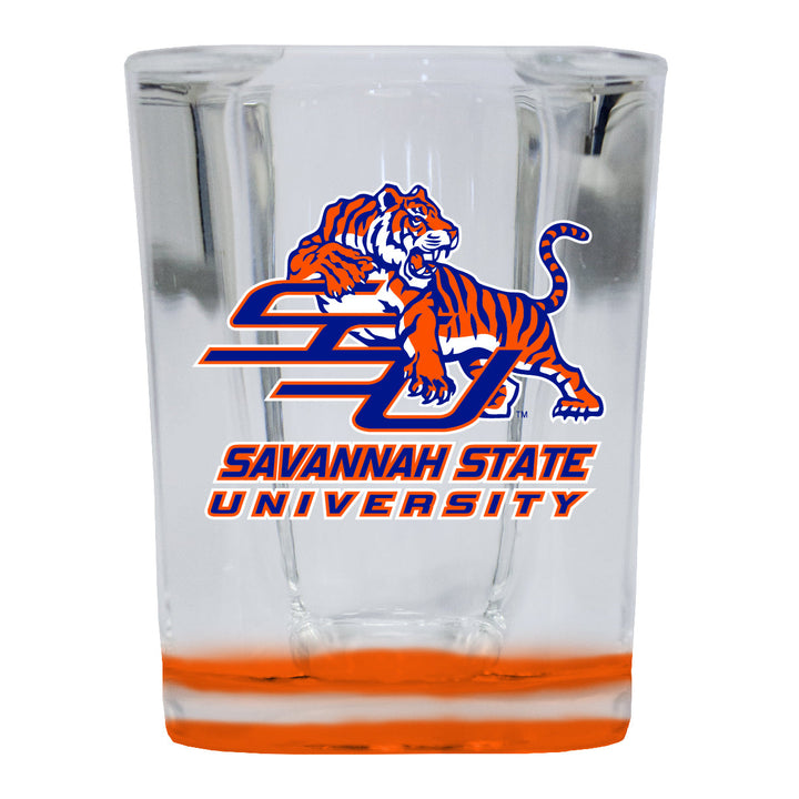 Savannah State University 2 Ounce Shot Glass Square Officially Licensed Collegiate Product Image 2