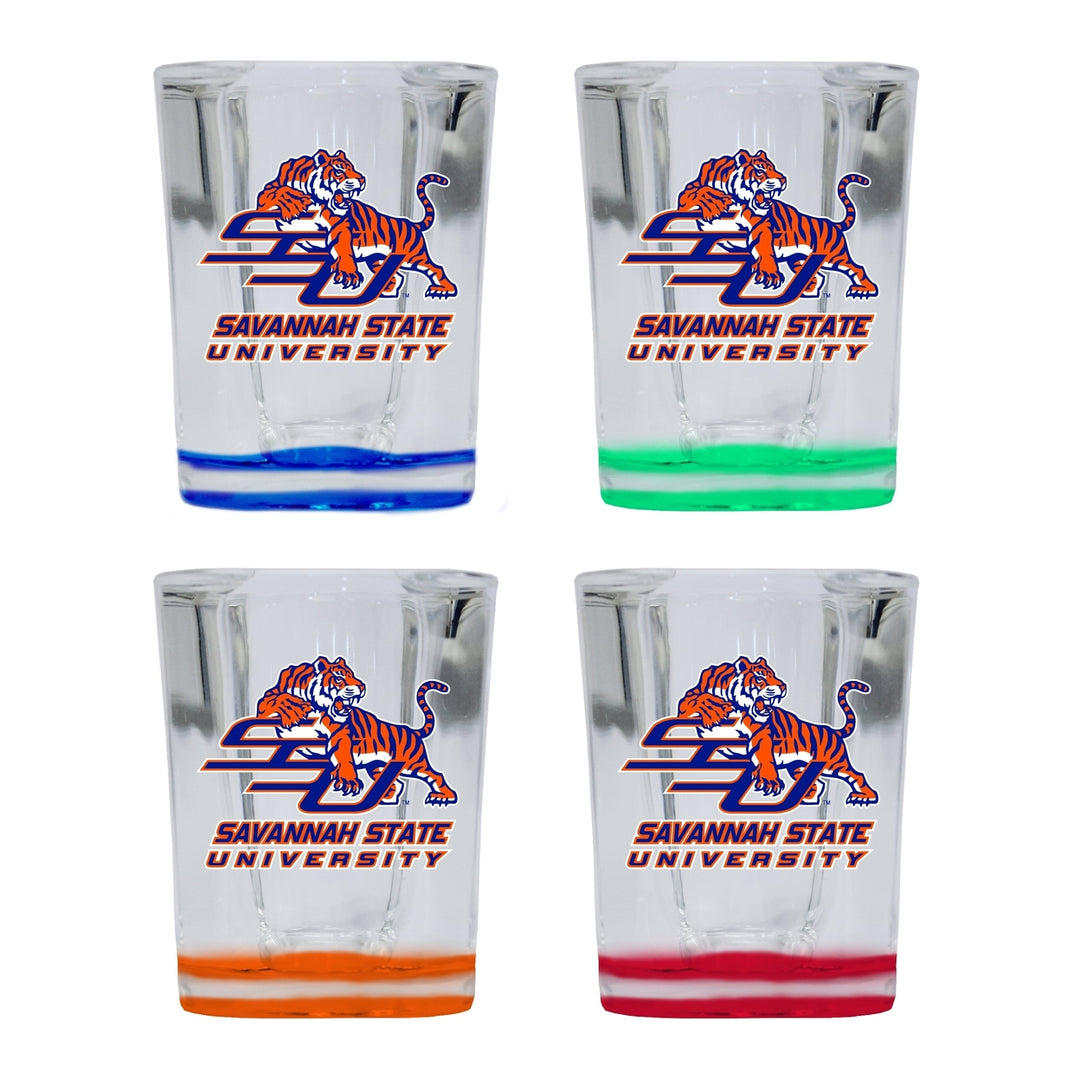 Savannah State University 2 Ounce Shot Glass Square Officially Licensed Collegiate Product Image 4