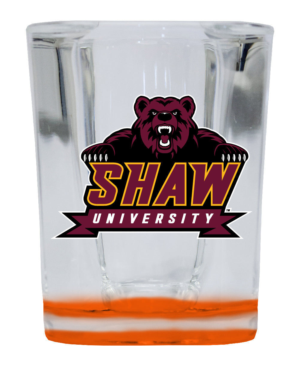 Shaw University Bears 2 Ounce Shot Glass Square Officially Licensed Collegiate Product Image 1