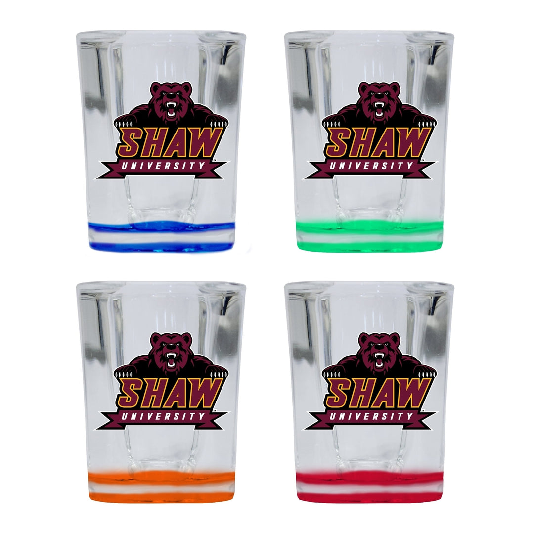 Shaw University Bears 2 Ounce Shot Glass Square Officially Licensed Collegiate Product Image 4