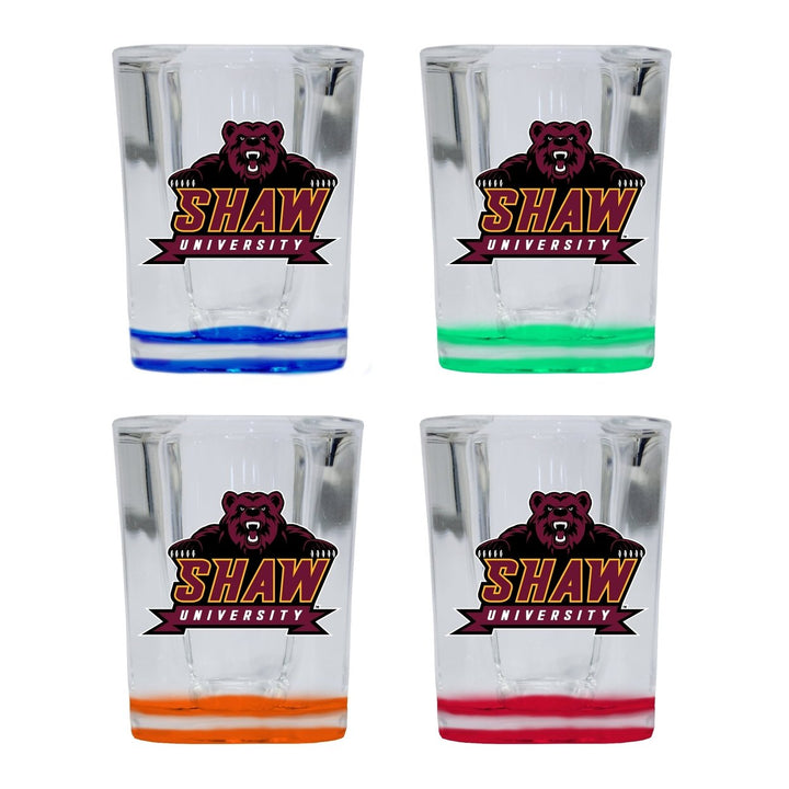 Shaw University Bears 2 Ounce Shot Glass Square Officially Licensed Collegiate Product Image 1