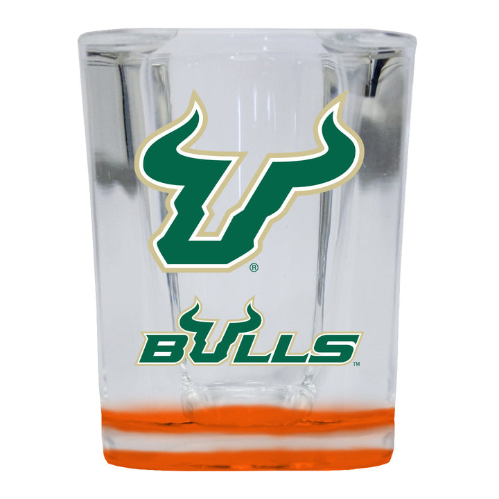 South Florida Bulls 2 Ounce Shot Glass Square Officially Licensed Collegiate Product Image 2