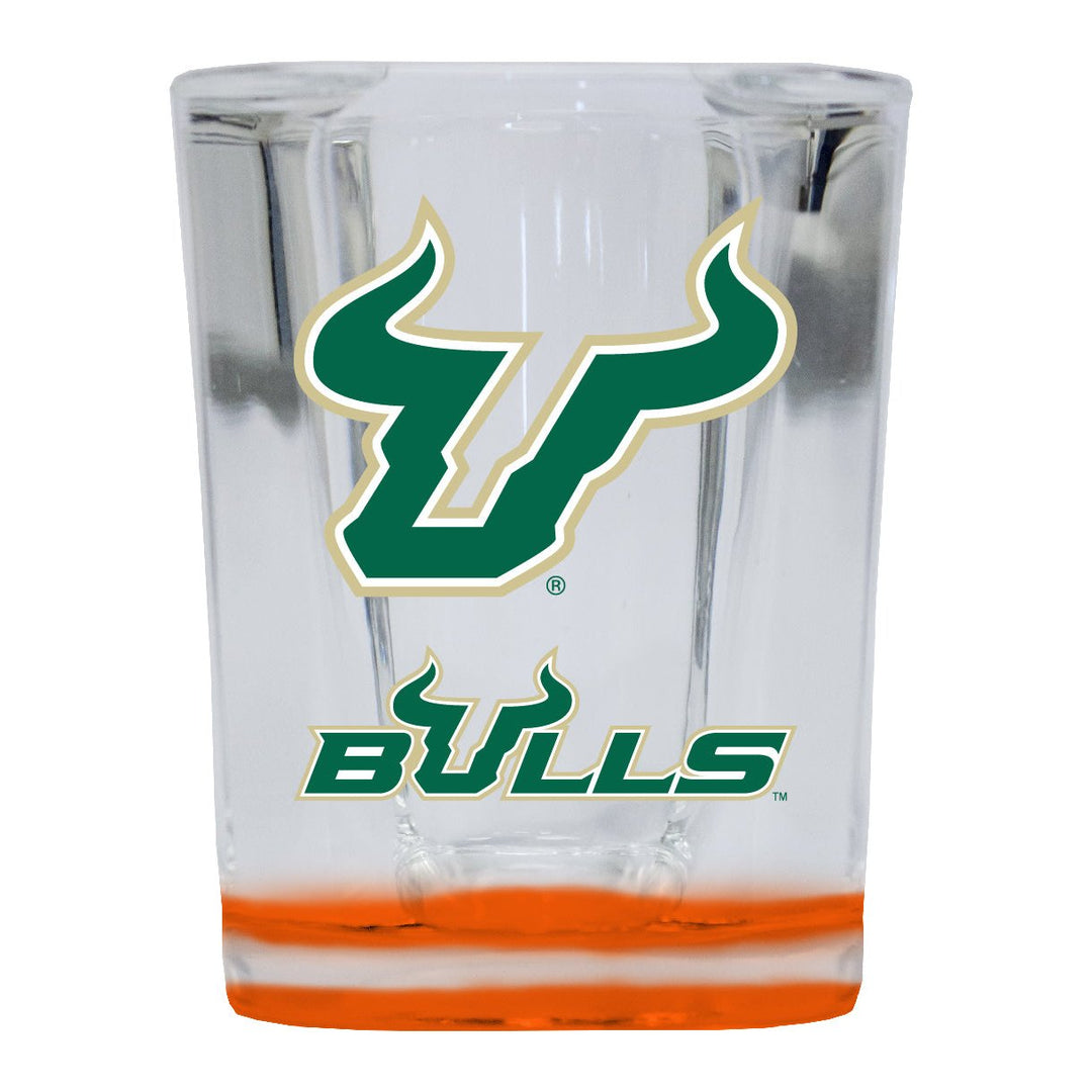 South Florida Bulls 2 Ounce Shot Glass Square Officially Licensed Collegiate Product Image 1