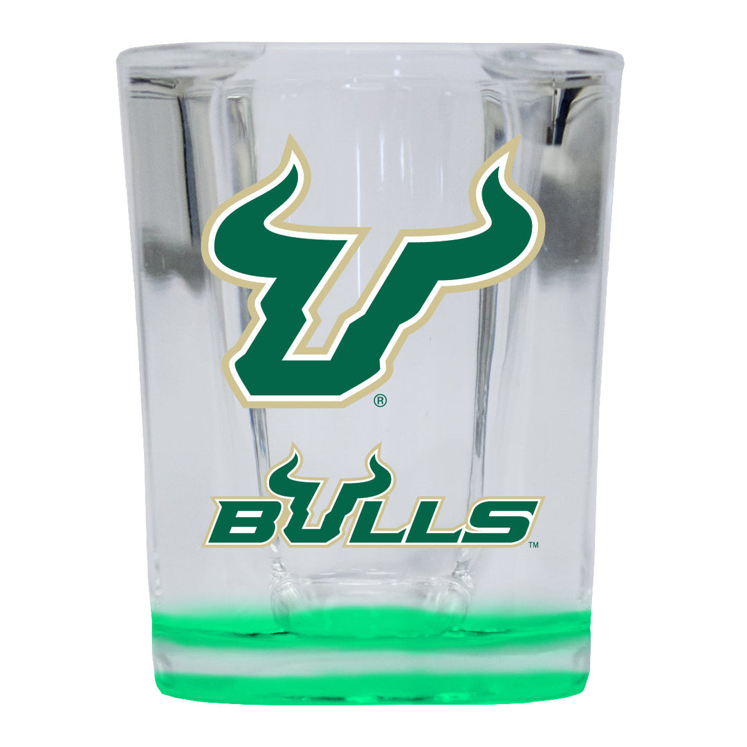 South Florida Bulls 2 Ounce Shot Glass Square Officially Licensed Collegiate Product Image 3