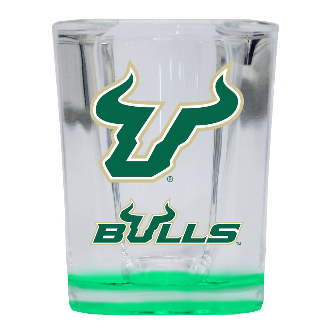 South Florida Bulls 2 Ounce Shot Glass Square Officially Licensed Collegiate Product Image 1