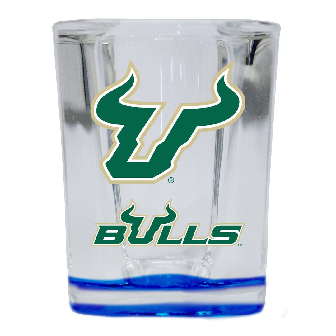 South Florida Bulls 2 Ounce Shot Glass Square Officially Licensed Collegiate Product Image 1