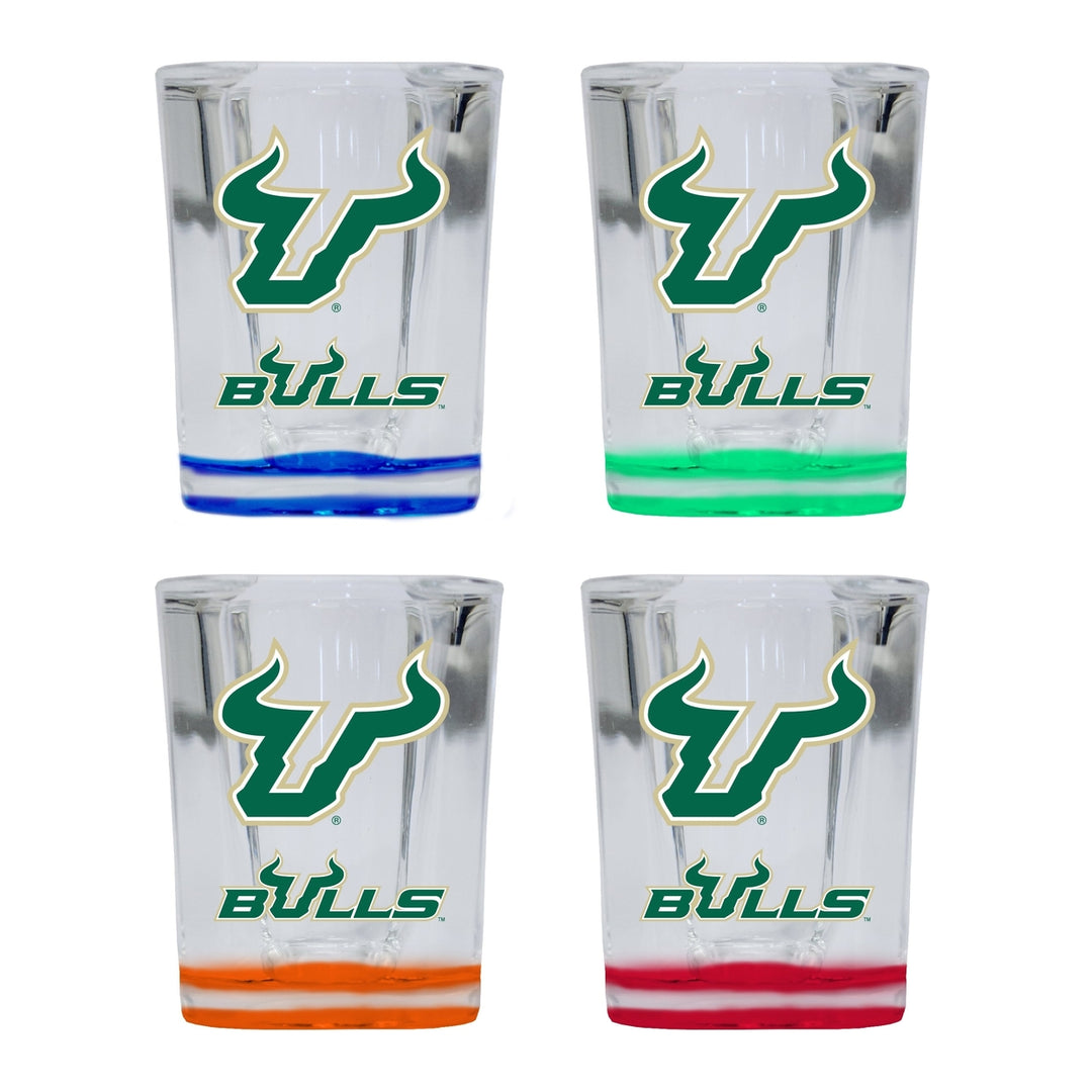 South Florida Bulls 2 Ounce Shot Glass Square Officially Licensed Collegiate Product Image 4