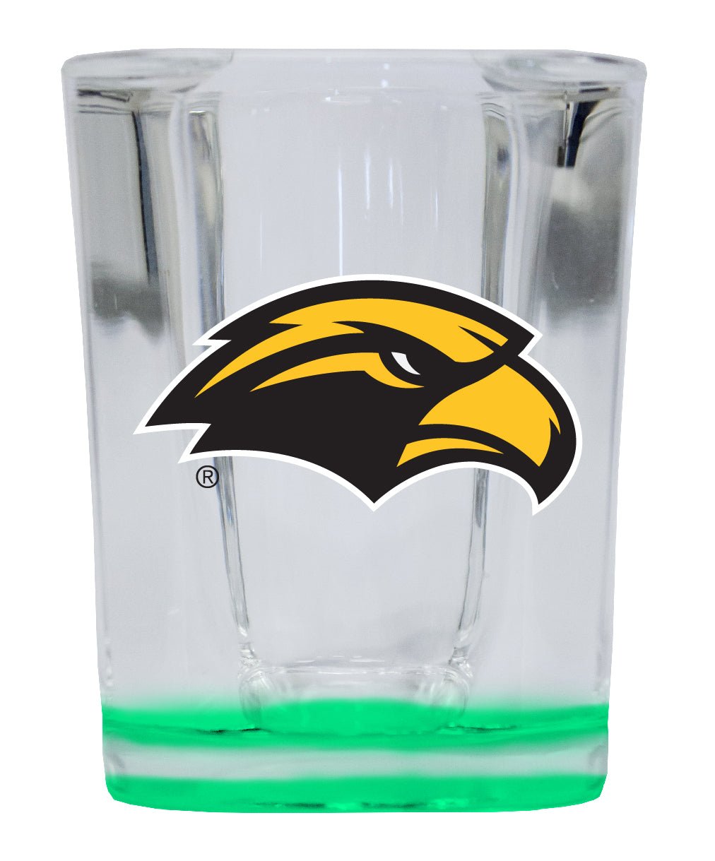 Southern Mississippi Golden Eagles 2 Ounce Shot Glass Square Officially Licensed Collegiate Product Image 3