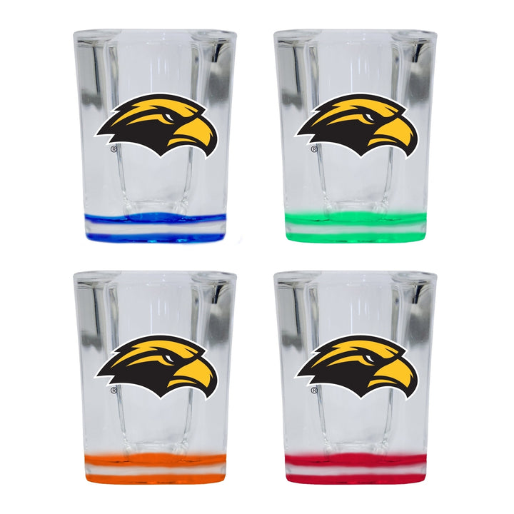 Southern Mississippi Golden Eagles 2 Ounce Shot Glass Square Officially Licensed Collegiate Product Image 4