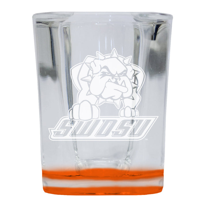 Southwestern Oklahoma State University 2 Ounce Engraved Shot Glass Square Officially Licensed Collegiate Product Image 2