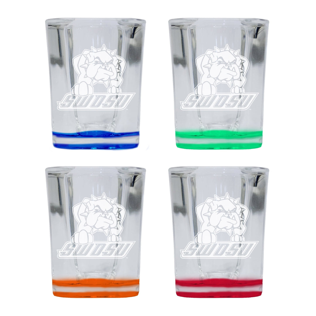 Southwestern Oklahoma State University 2 Ounce Engraved Shot Glass Square Officially Licensed Collegiate Product Image 4