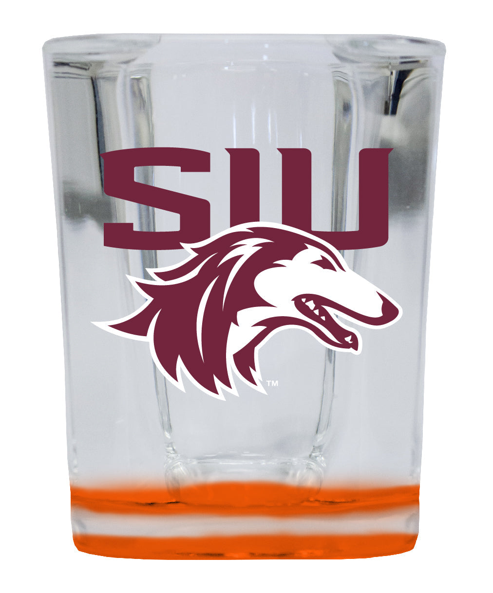 Southern Illinois Salukis 2 Ounce Shot Glass Square Officially Licensed Collegiate Product Image 2