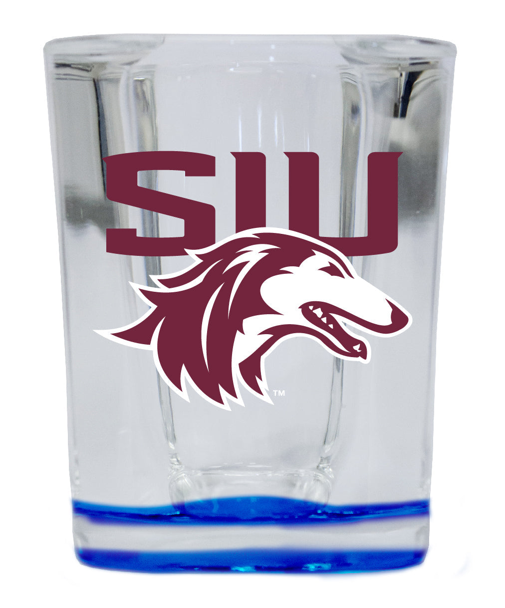 Southern Illinois Salukis 2 Ounce Shot Glass Square Officially Licensed Collegiate Product Image 4