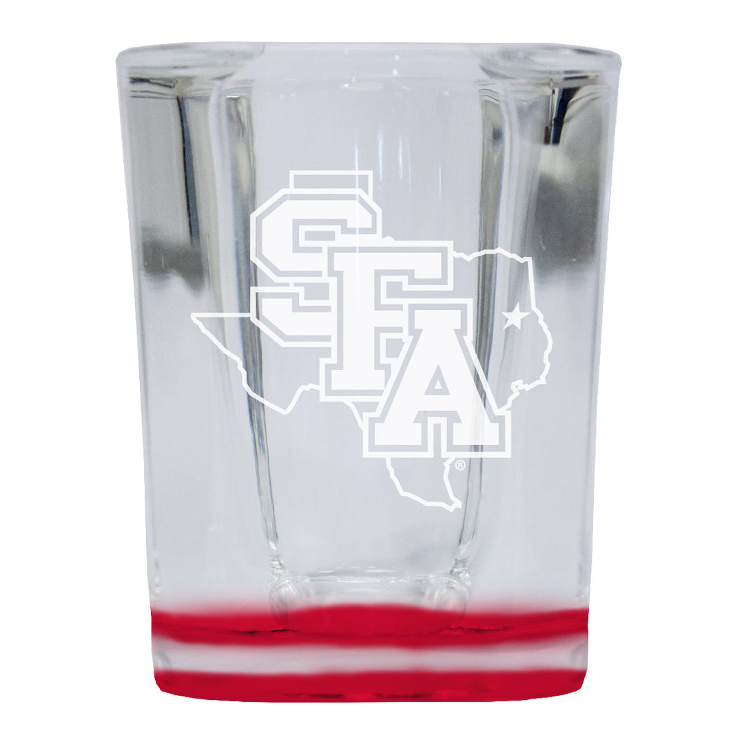 Stephen F. Austin State University 2 Ounce Engraved Shot Glass Square Officially Licensed Collegiate Product Image 2