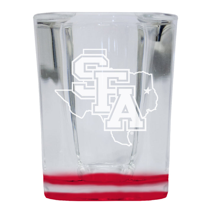 Stephen F. Austin State University 2 Ounce Engraved Shot Glass Square Officially Licensed Collegiate Product Image 2