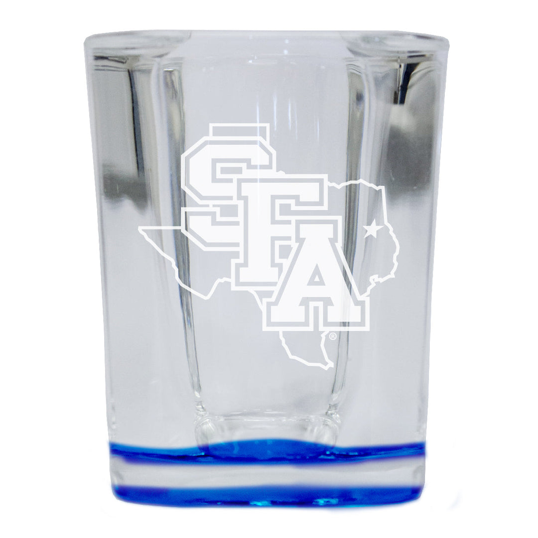 Stephen F. Austin State University 2 Ounce Engraved Shot Glass Square Officially Licensed Collegiate Product Image 3