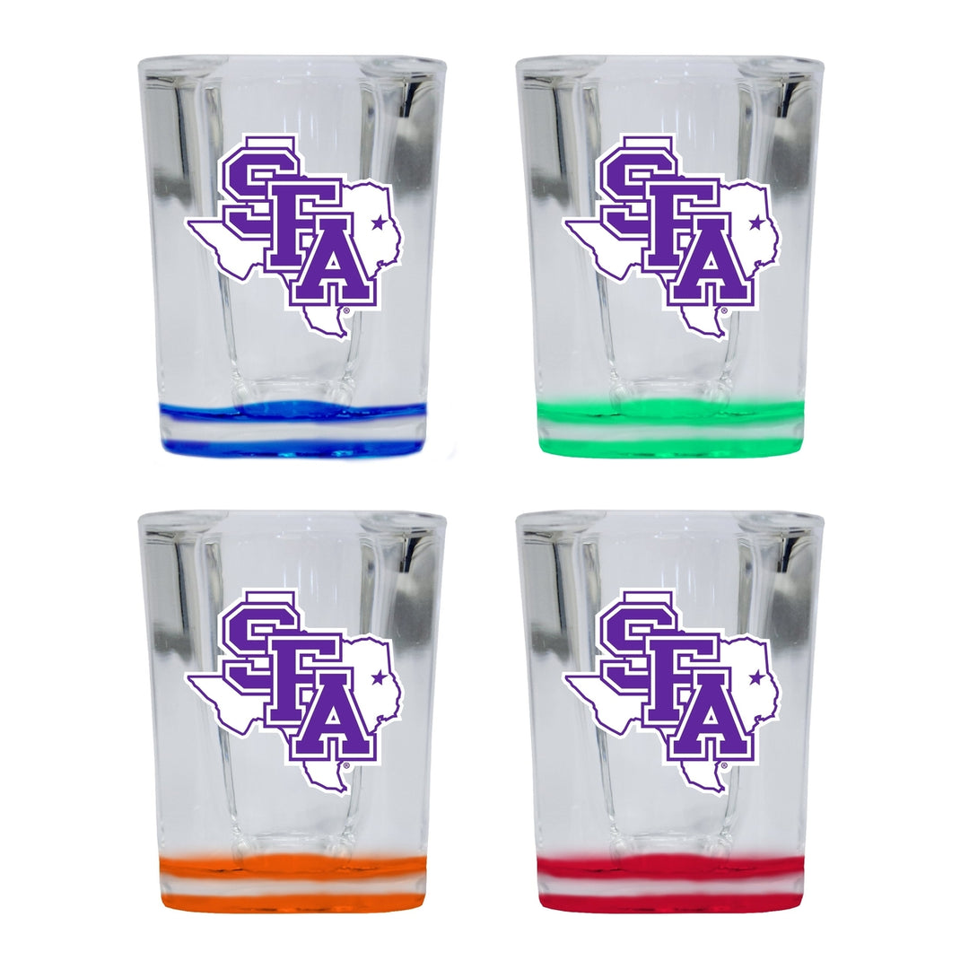 Stephen F. Austin State University 2 Ounce Shot Glass Square Officially Licensed Collegiate Product Image 4