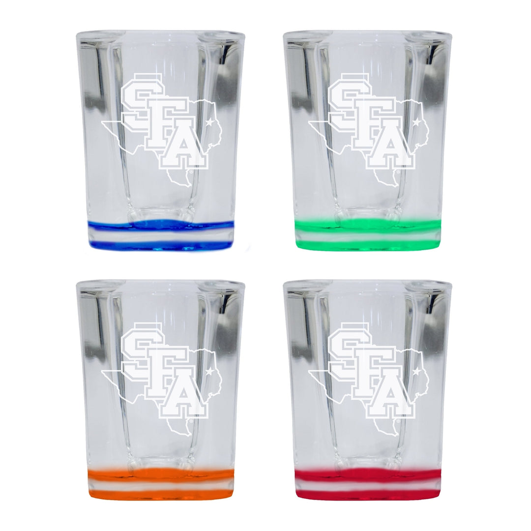 Stephen F. Austin State University 2 Ounce Engraved Shot Glass Square Officially Licensed Collegiate Product Image 4