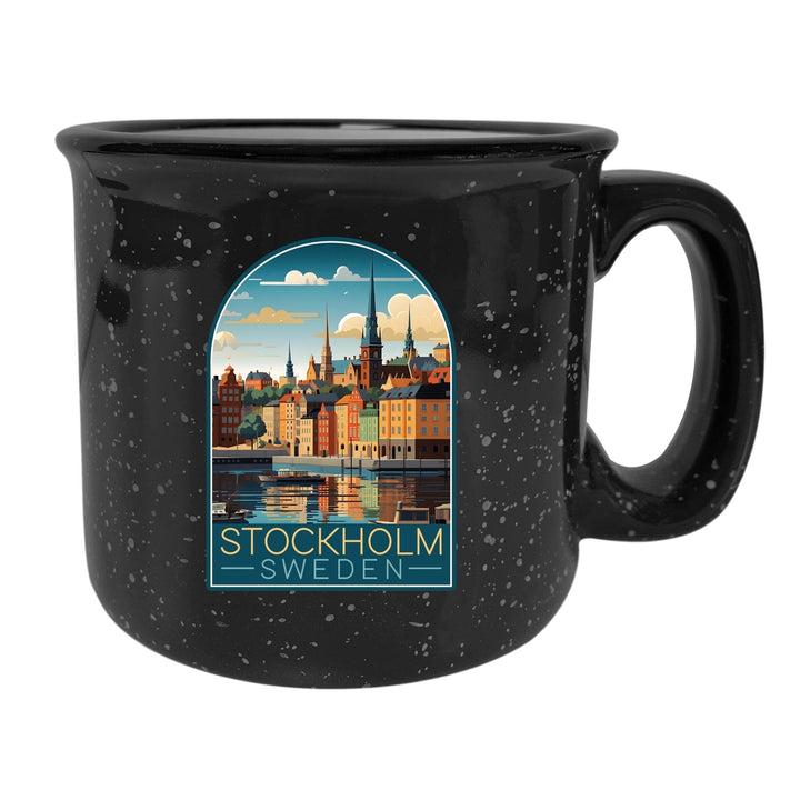 Stockholm Sweden Design A Souvenir 16 oz Ceramic camping mug Image 4