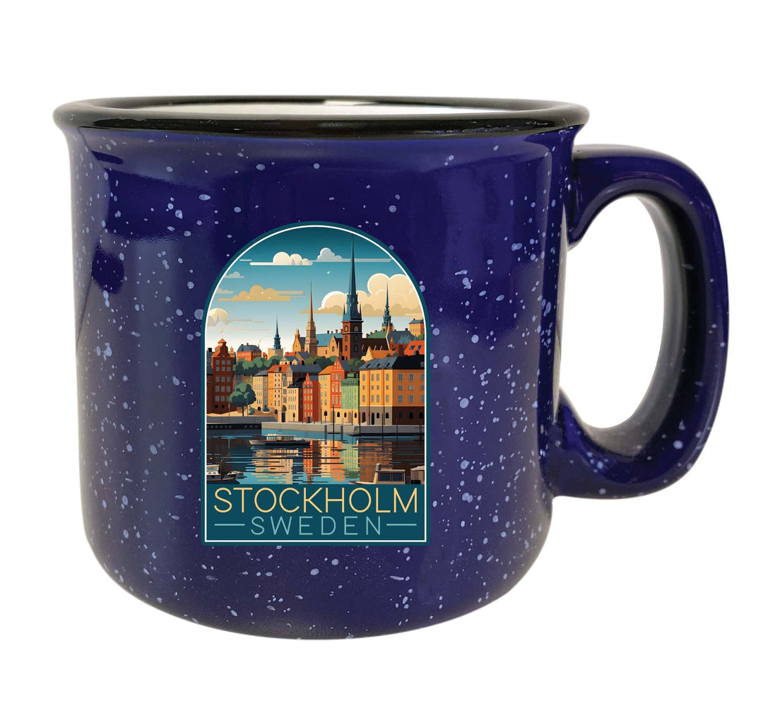 Stockholm Sweden Design A Souvenir 16 oz Ceramic camping mug Image 4