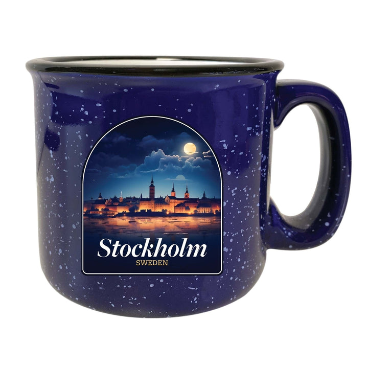 Stockholm Sweden Design B Souvenir 16 oz Ceramic camping mug Image 4