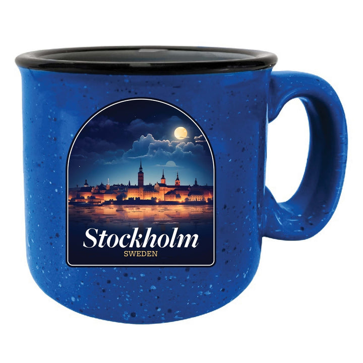 Stockholm Sweden Design B Souvenir 16 oz Ceramic camping mug Image 7