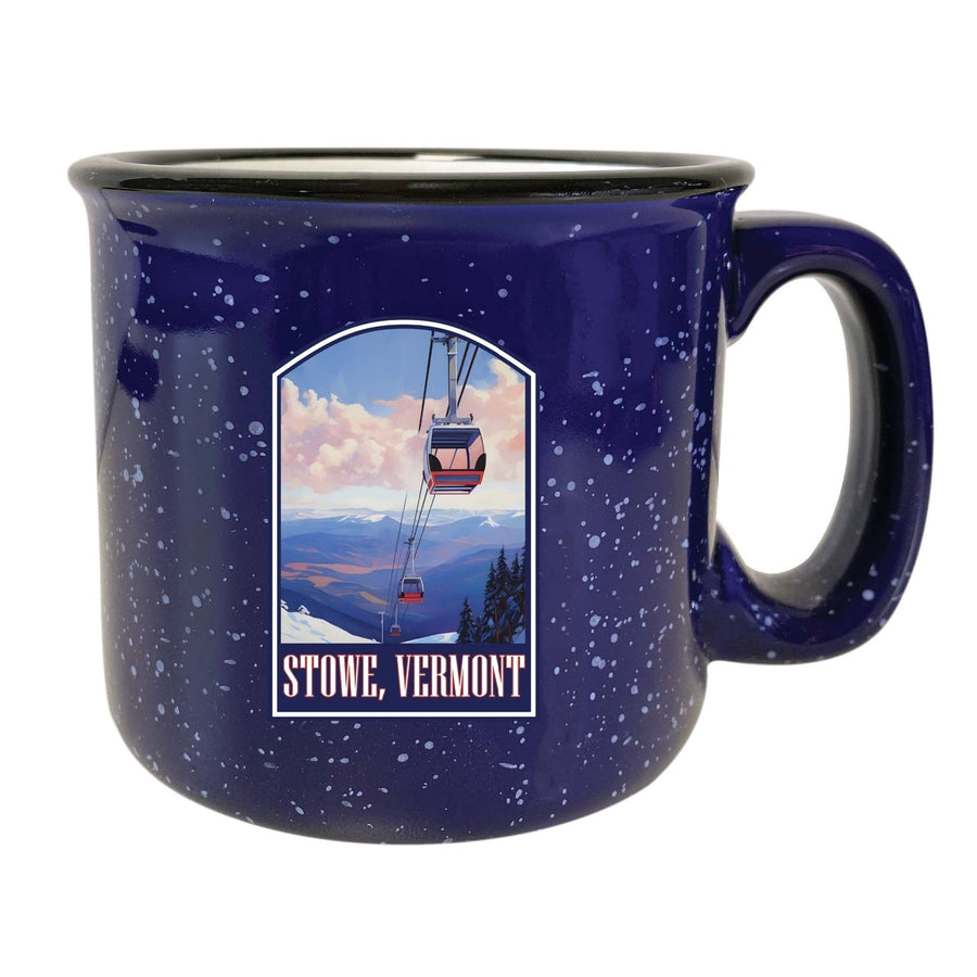 Stowe Mountain Vermont Design B Souvenir 16 oz Ceramic camping mug Image 1