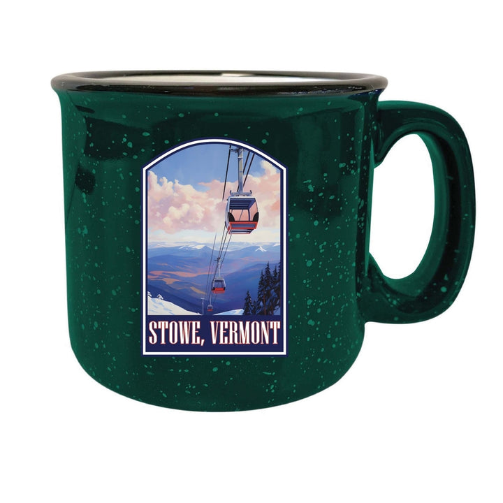 Stowe Mountain Vermont Design B Souvenir 16 oz Ceramic camping mug Image 3