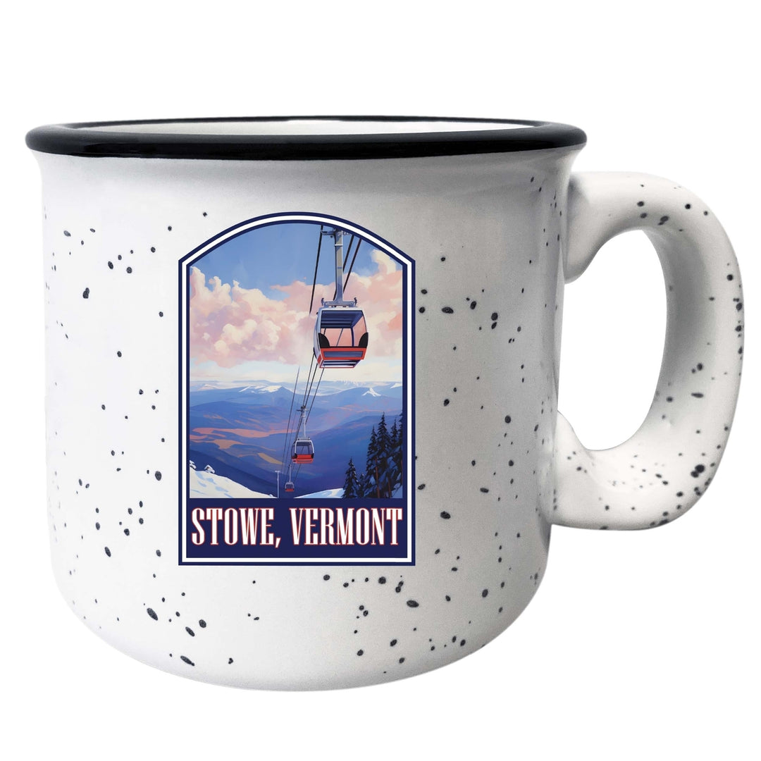 Stowe Mountain Vermont Design B Souvenir 16 oz Ceramic camping mug Image 4