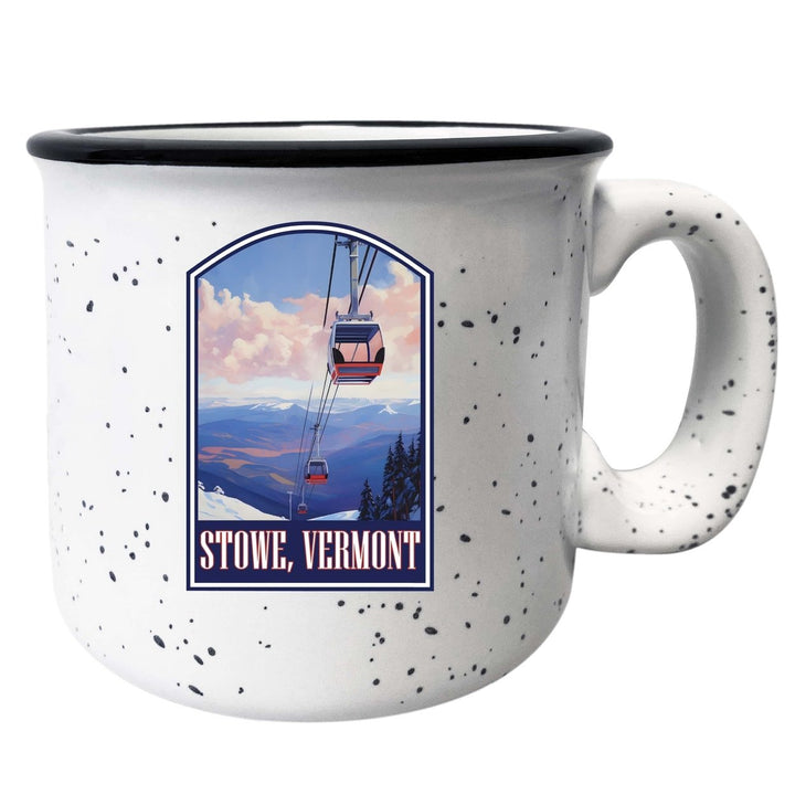 Stowe Mountain Vermont Design B Souvenir 16 oz Ceramic camping mug Image 1