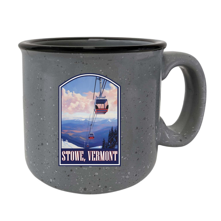 Stowe Mountain Vermont Design B Souvenir 16 oz Ceramic camping mug Image 4