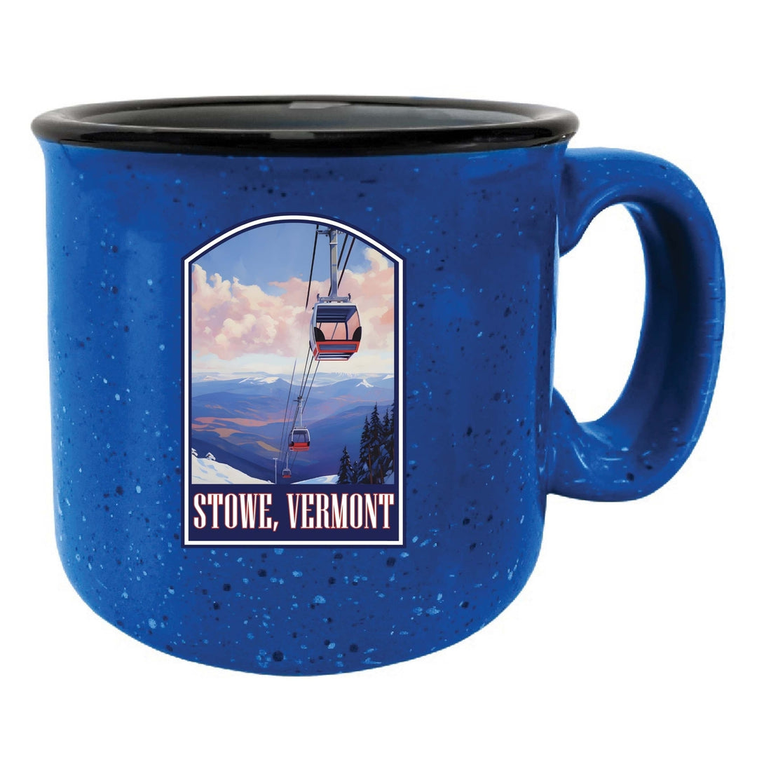 Stowe Mountain Vermont Design B Souvenir 16 oz Ceramic camping mug Image 6