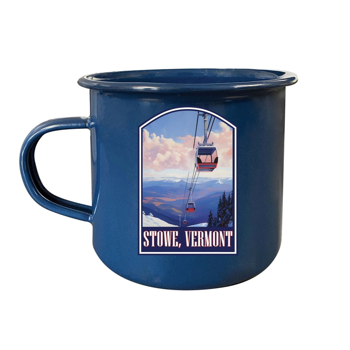 Stowe Mountain Vermont Design B Souvenir Tin Camper Coffee Mug Image 1