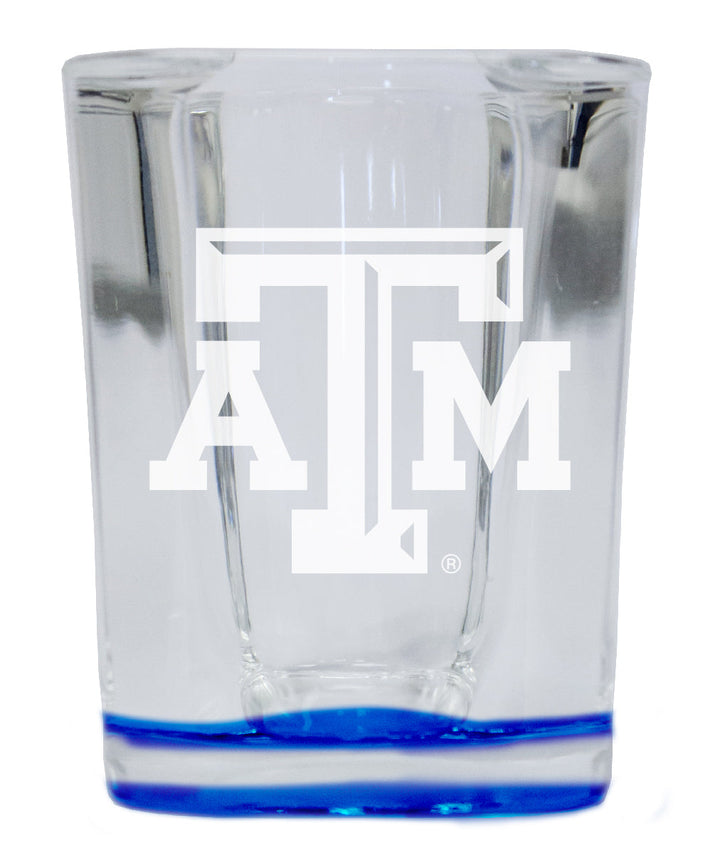 Texas AandM Aggies 2 Ounce Engraved Shot Glass Square Officially Licensed Collegiate Product Image 4